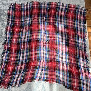 H&M plaid scarf - one size